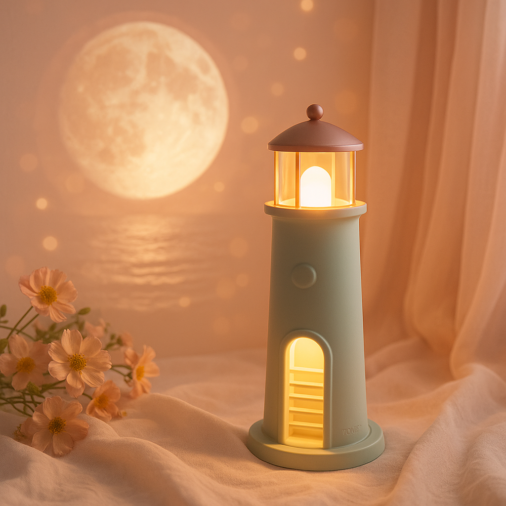 Luz Nocturna de Ensueño (Faro Lunar)