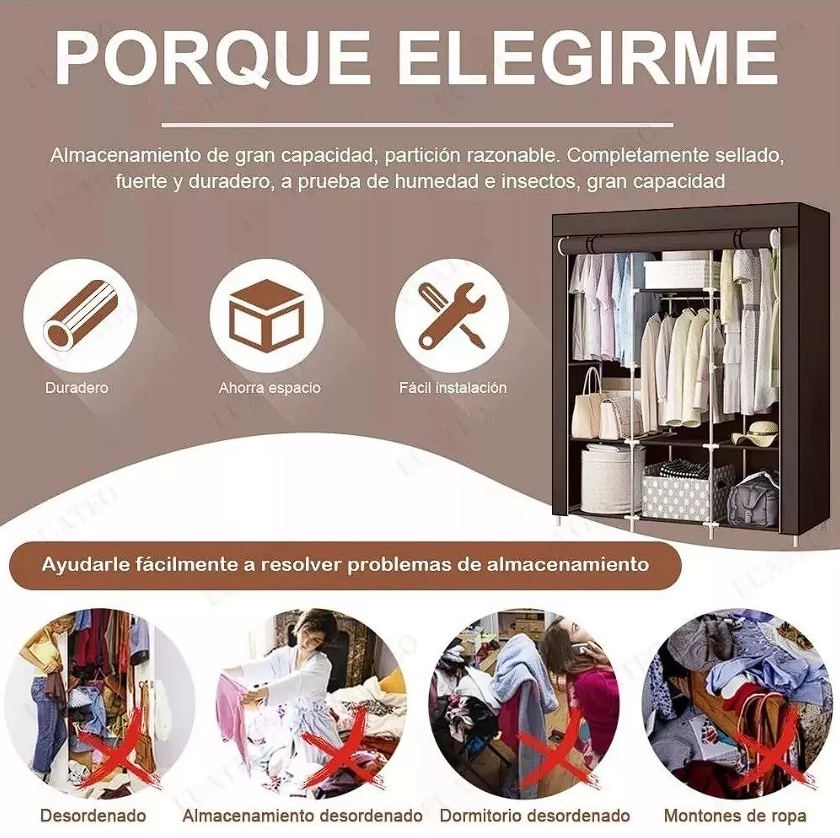 Combo Deluxe: Armario + Zapatero 2 en 1 - Nunca más ropa arrugada ni zapatos regado