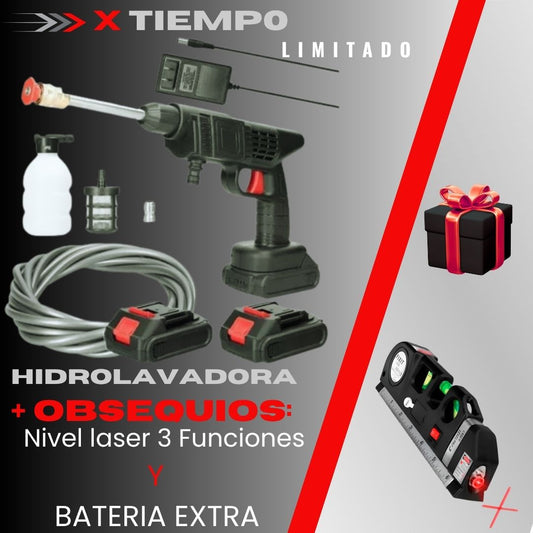 HidroPower Max 🎁 ¡Incluye Batería Extra y Nivel laser 3 funciones, nivel PRO.