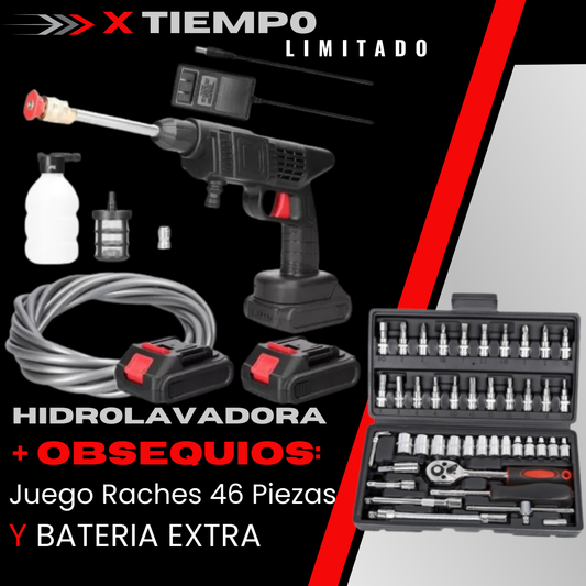 HidroPower Max 🎁 ¡Incluye Batería Extra y Juego de Herramientas!